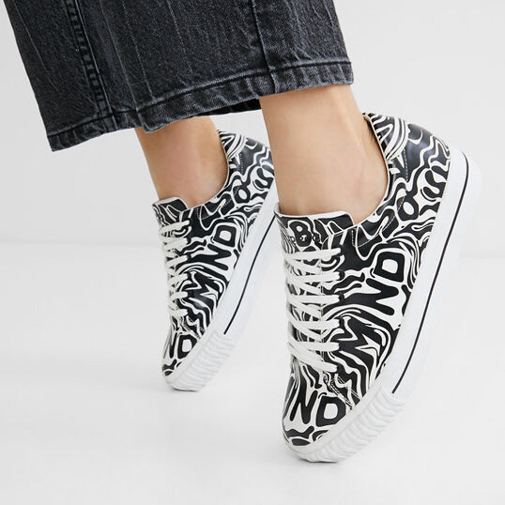 Scarpe Donna DESIGUAL Sneakers Stampa Mind Body e Soul