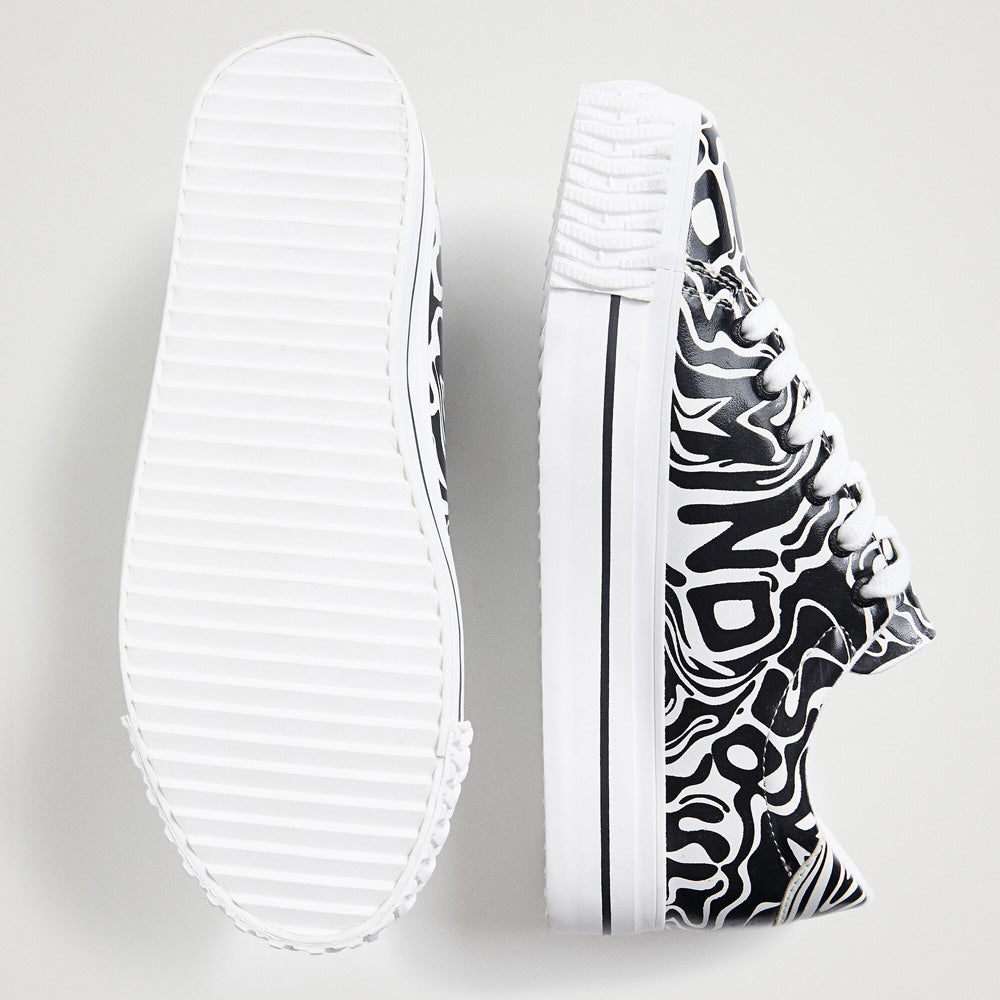 Scarpe Donna DESIGUAL Sneakers Stampa Mind Body e Soul