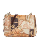 Damen-Umhängetasche 1A Classe Alviero Martini Spicci Bag-Linie, dunkelbraune Farbe GV98