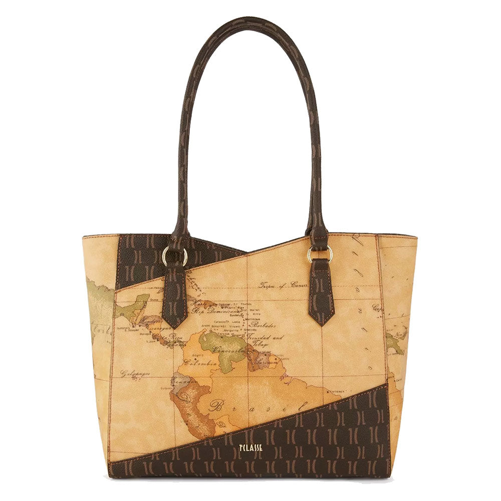 1A Classe Damen Shopping Alviero Martini Enjoy Mix Geo-Linie mit Geo Classic und Monogramm-Print GZ27