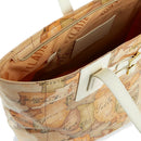 Einkaufstasche 1A Classe Alviero Martini Soft Atlantic Geo Classic und Ivory GZ72 Linie