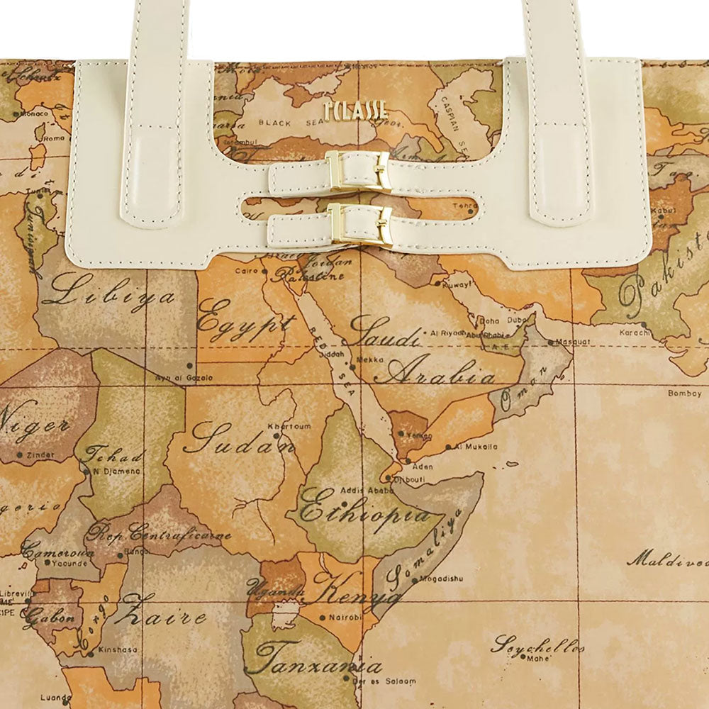 Shopping Bag 1A Classe Alviero Martini linea Soft Atlantic Geo