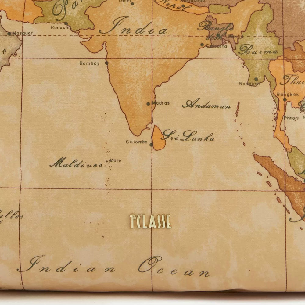 1A Classe Alviero Martini Umhängetasche Soft Atlantic Geo Classic Linie und Gelb GZ74