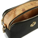 Damen-Umhängetasche mit doppeltem Reißverschluss 1A Classe Alviero Martini Rich Summer Bag-Linie Schwarz GZ95