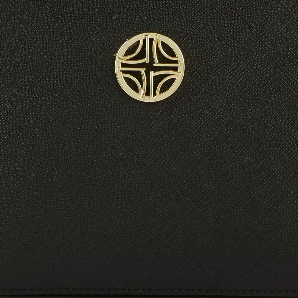 Damen-Umhängetasche mit doppeltem Reißverschluss 1A Classe Alviero Martini Rich Summer Bag-Linie Schwarz GZ95