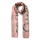 Stola Donna LIU JO in Tessuto Garzato stampa Animalier colore Cameo Rose
