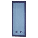 Stola Donna LIU JO in Tessuto Effetto Degradè con Logo colore Dusk Blue