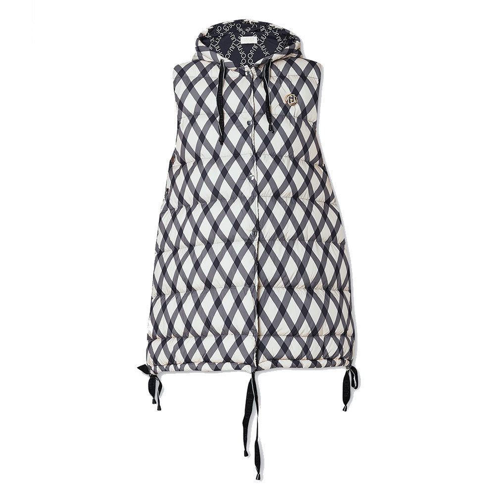 Gilet Donna LIU JO in Nylon Imbottito stampa Check