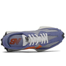 Scarpe Donna NEW BALANCE Sneakers 327 in Suede e Mesh colore Orange e Blu