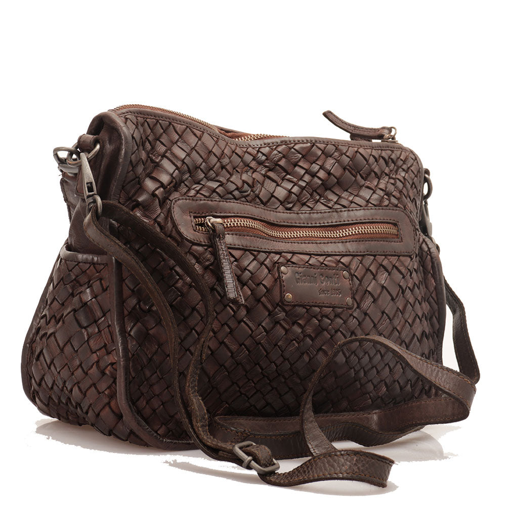 Borsa A Tracolla Donna ELIOX - 3 Scomparti, Pelle Sintetica, 25x20x10cm - Foto 9