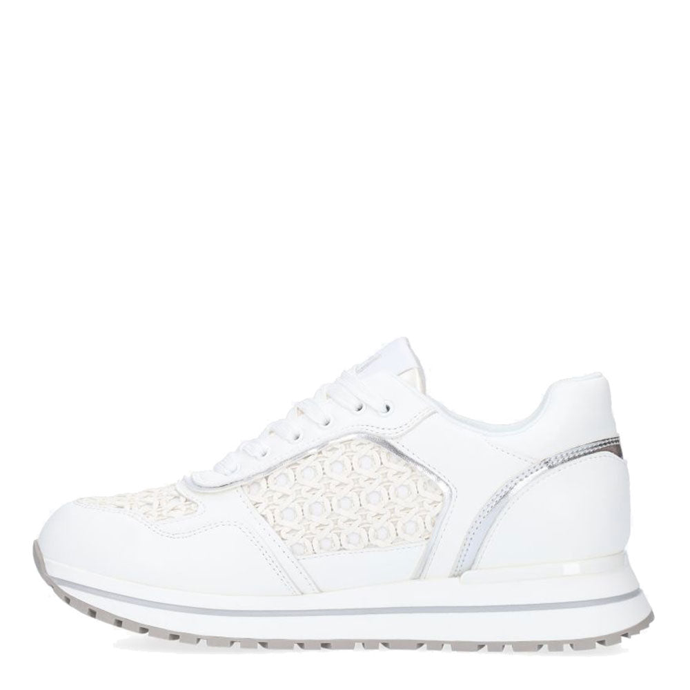 Scarpe Donna LIU JO linea Kiss 01 Sneakers con Inserti Traforati colore Bianco