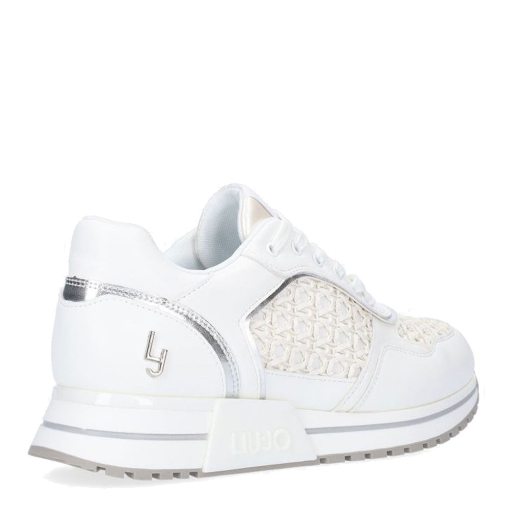 Scarpe Donna LIU JO linea Kiss 01 Sneakers con Inserti Traforati colore Bianco