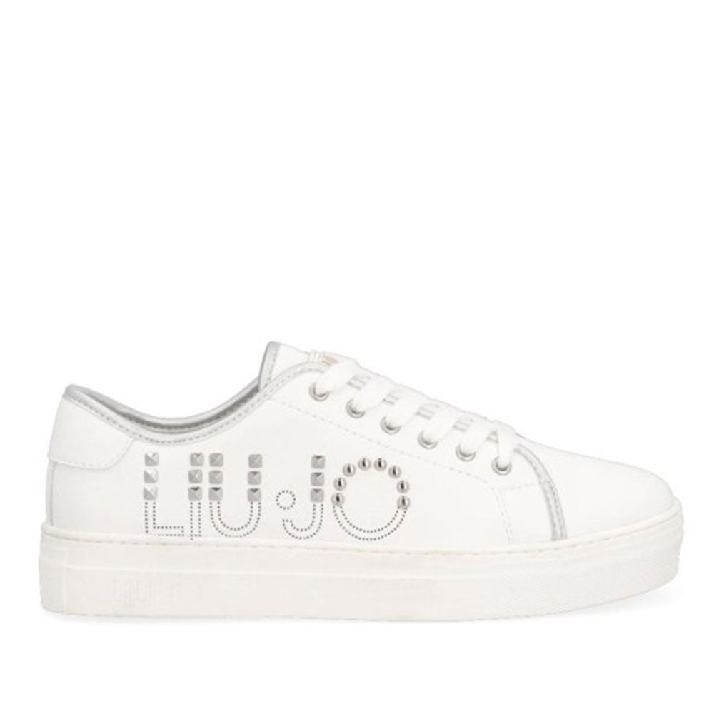 Scarpe Junior LIU JO linea Alicia 43 Sneakers Bianca con Logo Borchiato