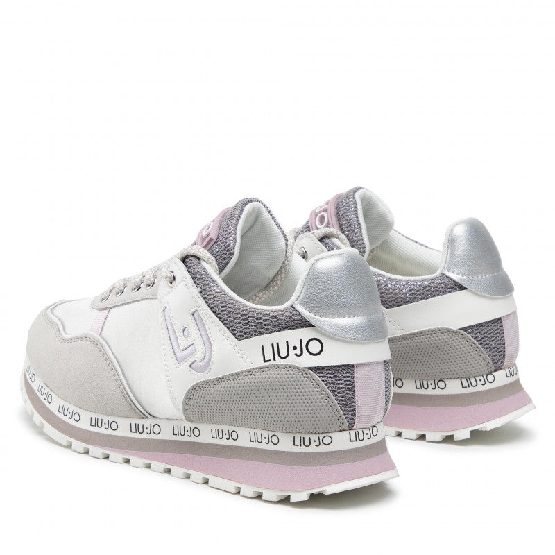 Scarpe Donna LIU JO linea Wonder 6 Sneakers in Mesh con Inserti in Nylon Grigio