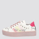 LIU JO Junior Schuhe Alicia Chic Linie 302 Sneakers mit Glitzer und Schmucksteinen, Farbe Weiß