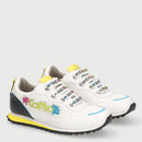 Scarpe Bambino LIU JO Sneakers Me Contro Te colore Off White con Lucine Led