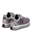 Damenschuhe LIU JO Sneakers Platform Maxi Wonder 253 mit Glitzer überall in Lila