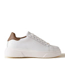 Scarpe Donna BORBONESE Sneakers in Pelle Bianca con Inserti OP Naturale