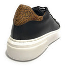 Scarpe Donna BORBONESE Sneakers in Pelle Nera con Inserti OP Naturale