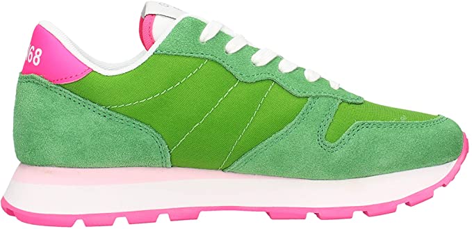 Sun68 Damenschuhe Ally Solid Nylon Sneakers Farbe Wiesengrün