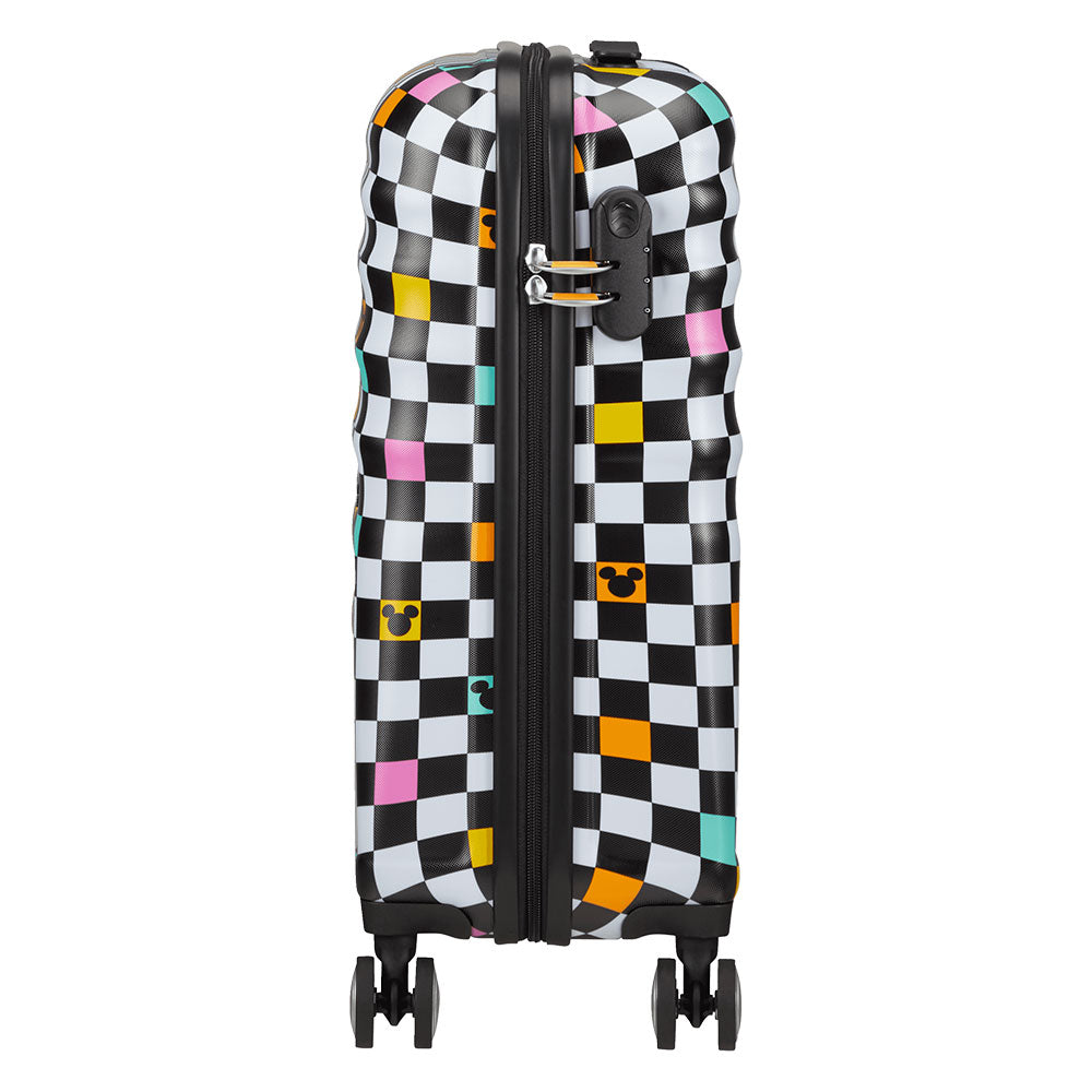 Kabinentrolley 55 cm, 4 Rollen, leicht 2,6 kg – American Tourister Wavebreaker Disney Mickey Check