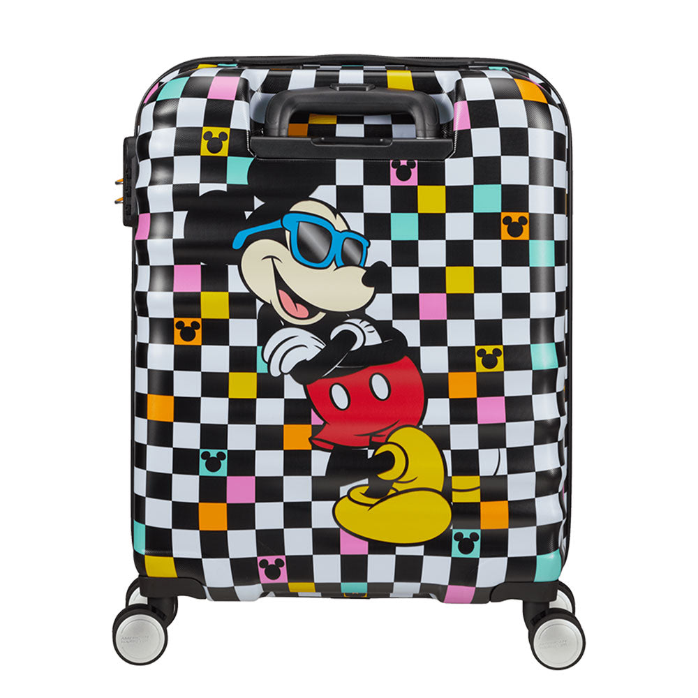 Kabinentrolley 55 cm, 4 Rollen, leicht 2,6 kg – American Tourister Wavebreaker Disney Mickey Check