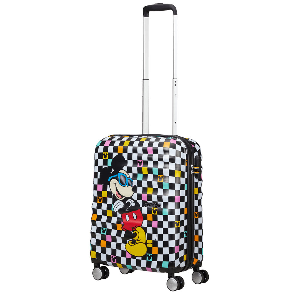 Kabinentrolley 55 cm, 4 Rollen, leicht 2,6 kg – American Tourister Wavebreaker Disney Mickey Check