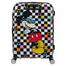 Mittelgroßer Trolley 67 cm, 4 Räder, leicht 3,6 kg – American Tourister Wavebreaker Disney Mickey Check