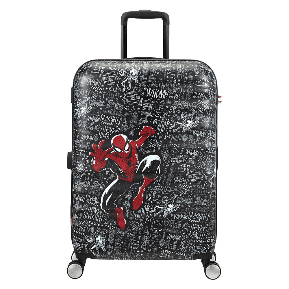 Trolley Medio 67cm 4 Ruote Leggero 3,6kg - American Tourister Wavebreaker Marvel Spiderman Sketch
