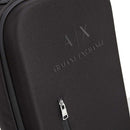 Armani Exchange Herren-Nylonrucksack mit starrer Vorderseite, schwarze Farbe