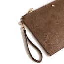 Necessaire Piatto con Maniglia BORBONESE in Tela Rivestita Op Naturale