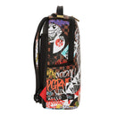 SPRAYGROUND Rucksack mit Tagged Up Sharks-Aufdruck in Paris Brown