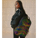 SPRAYGROUND Rucksack mit All Over Rhinestones Trippy Trinity Camo Crystal Aufdruck DLXSF