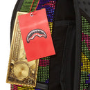 SPRAYGROUND Rucksack mit All Over Rhinestones Trippy Trinity Camo Crystal Aufdruck DLXSF