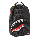 SPRAYGROUND Rucksack mit Split Infinity Check-Aufdruck in Grau