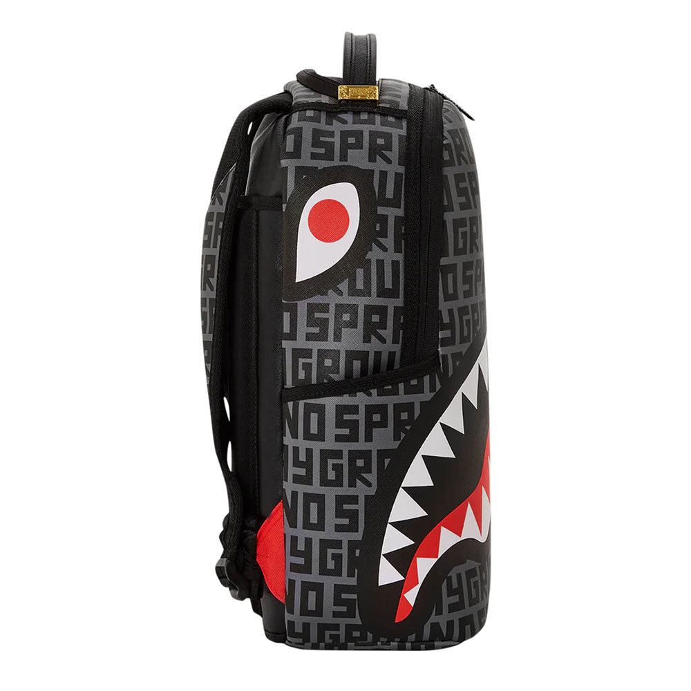 SPRAYGROUND Rucksack mit Split Infinity Check-Aufdruck in Grau