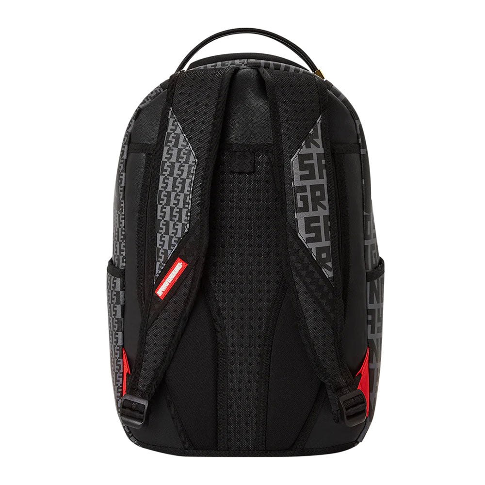 SPRAYGROUND Rucksack mit Split Infinity Check-Aufdruck in Grau