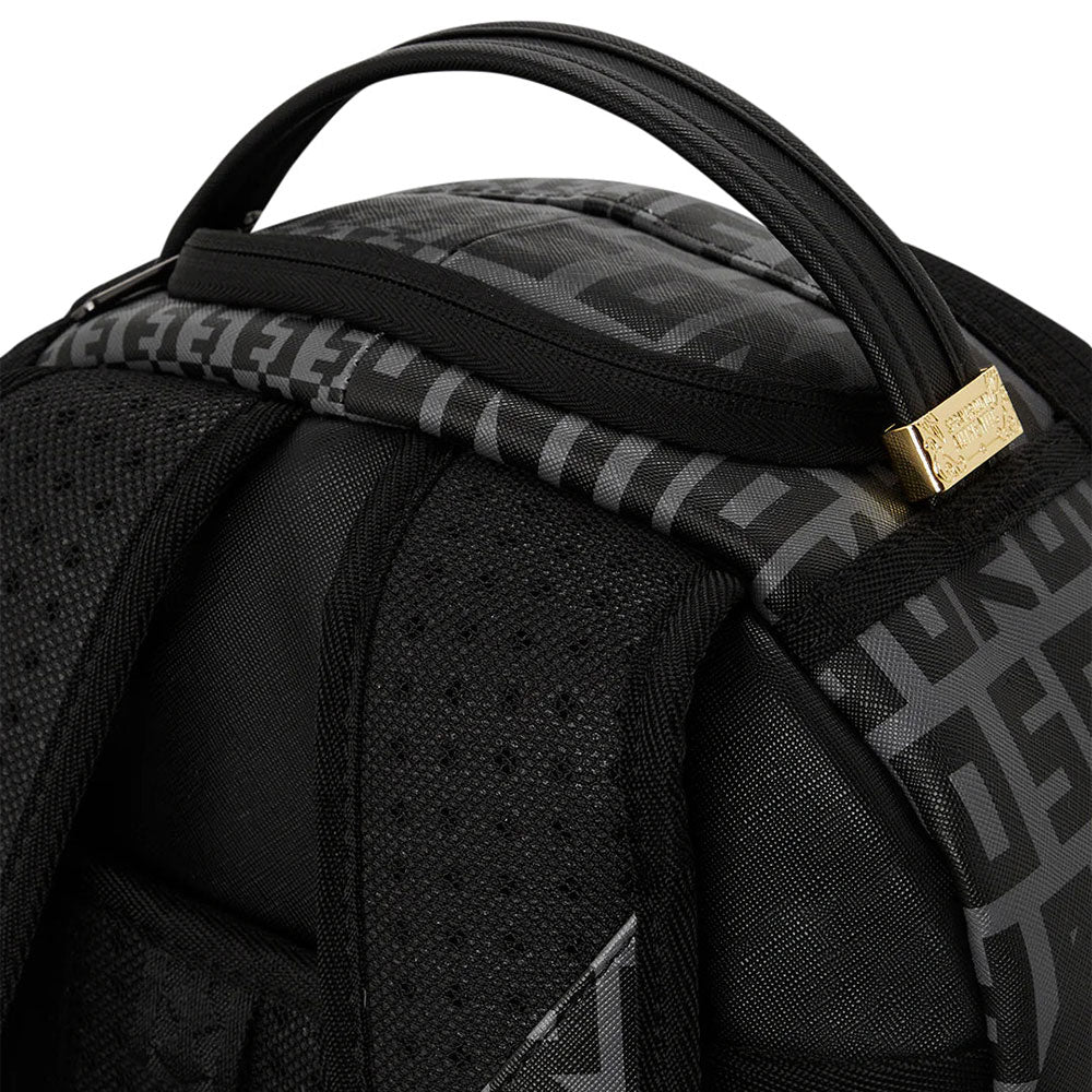 SPRAYGROUND Rucksack mit Split Infinity Check-Aufdruck in Grau