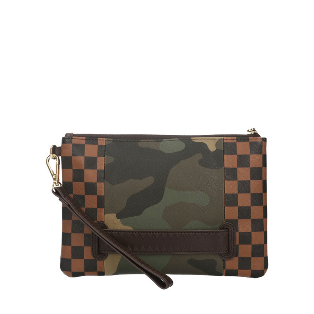 SPRAYGROUND-Handgelenktasche mit Sip Camo-Akzentdruck