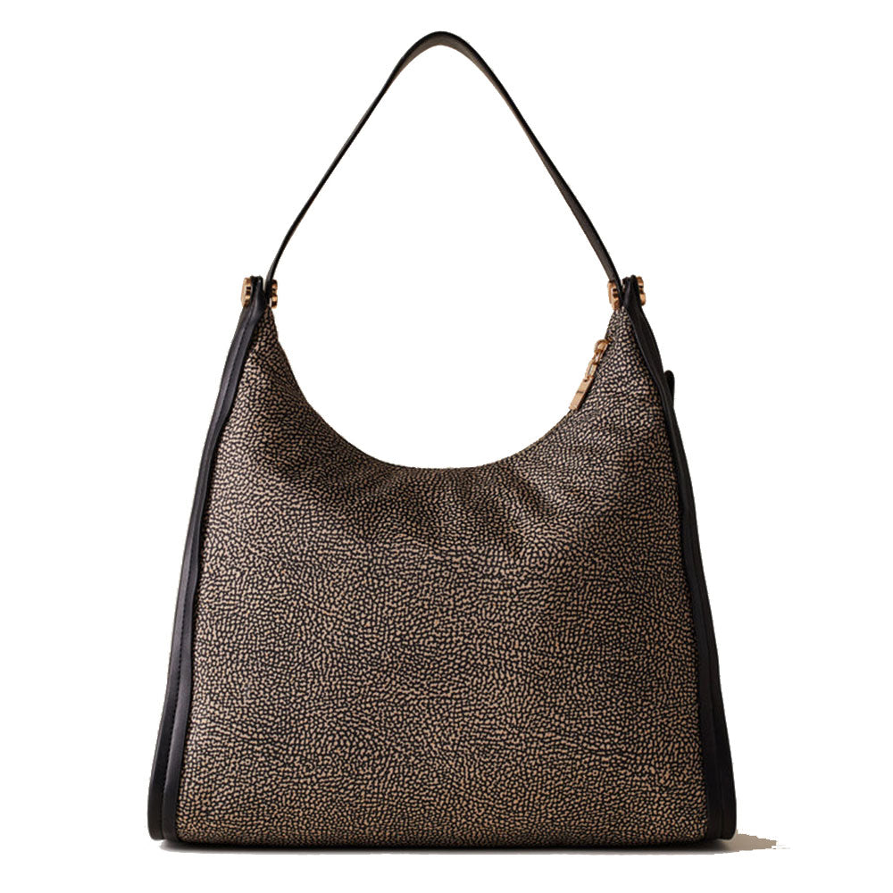 Adele - Borsa a Mano Piccola in Vera Pelle con Manico Intrecciato e Fr Adele - Borsa a Mano Piccola in Vera Pelle con Manico Intrecciato e Fr