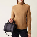 BORBONESE Kleine Bauletto Damentasche Eco Line aus Nylon Op Dark Black