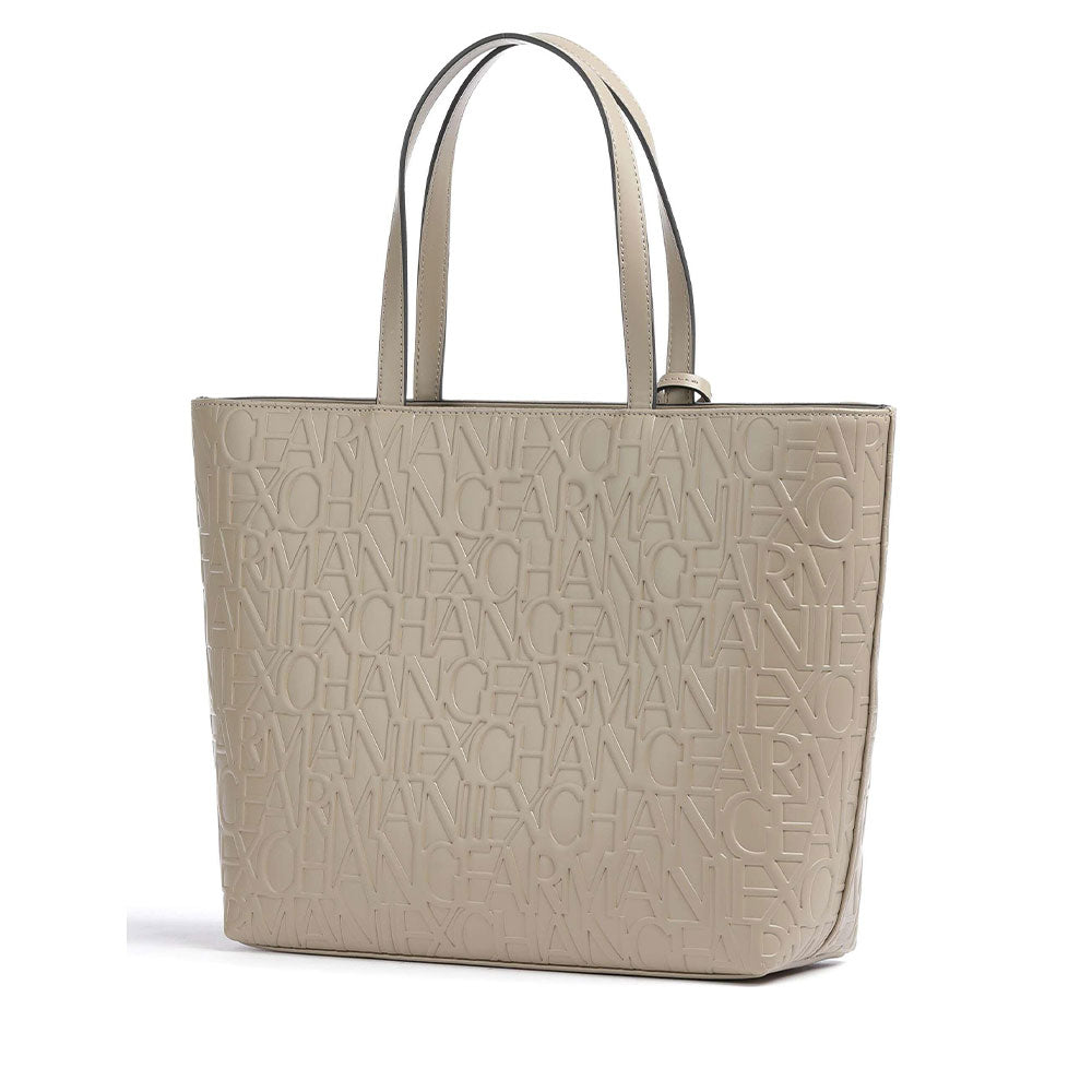 ARMANI EXCHANGE Damen-Shopping-Umhängetasche in Bühnenfarbe