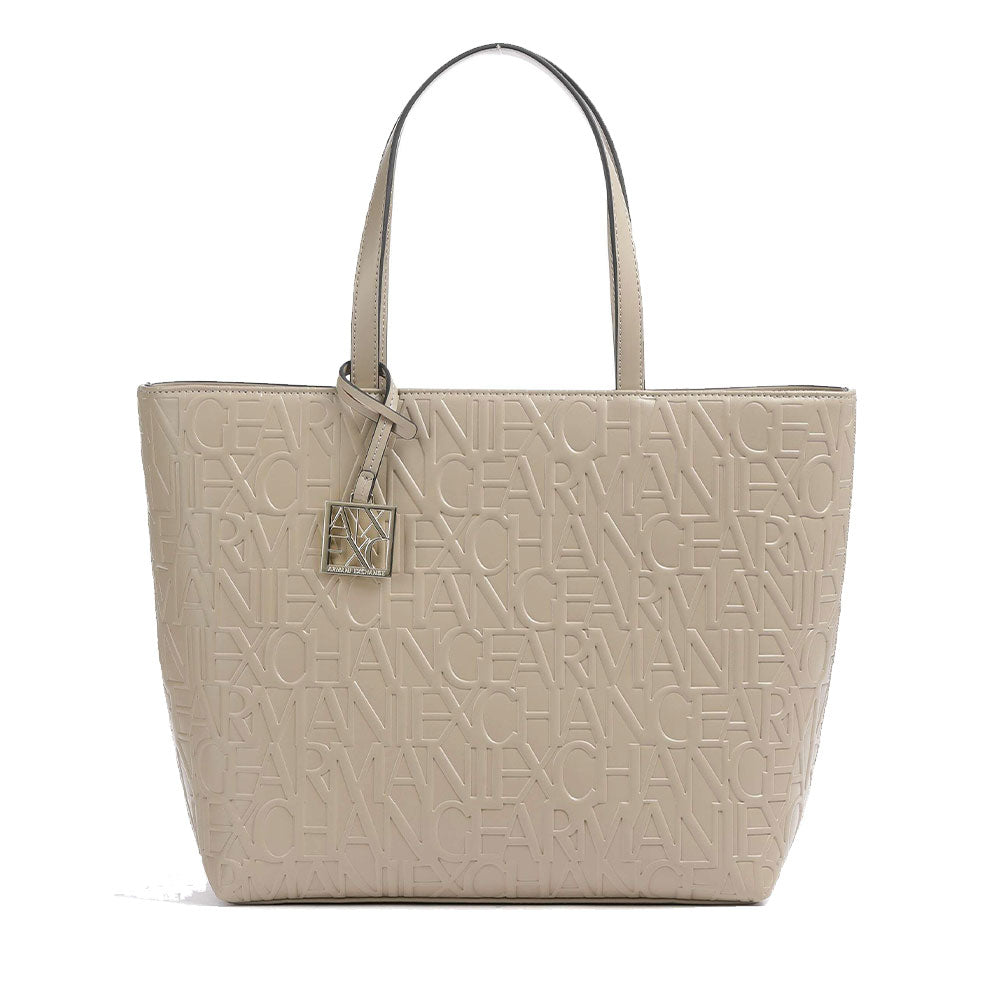 ARMANI EXCHANGE Damen-Shopping-Umhängetasche in Bühnenfarbe