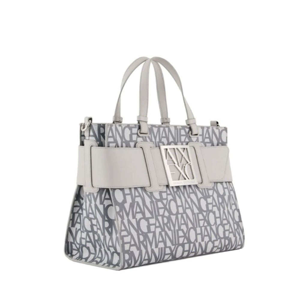 ARMANI EXCHANGE Damenhandtasche, Farbe Off White – Grau, Größe L