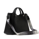 Damenhandtasche mit Schultergurt mit ARMANI EXCHANGE-Logo. Farbe: Schwarz