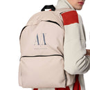 Armani Exchange Herren-Nylonrucksack, Farbe Weißer Pfeffer