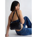 LIU JO Schwarze Damen-Umhängetasche mit Ketten