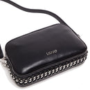 LIU JO Schwarze Damen-Umhängetasche mit Ketten