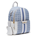 LIU JO Damenrucksack aus Stoff mit Denim-blauem Jacquard-Logo