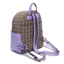 LIU JO Damenrucksack aus Stoff mit teddyfarbenem Jacquard-Logo